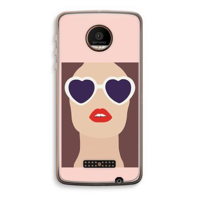 Red lips: Motorola Moto Z Force Transparant Hoesje