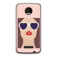 Red lips: Motorola Moto Z Force Transparant Hoesje