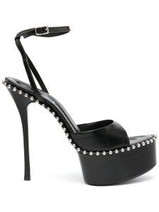 Alexander Wang sandales Nova 145 mm en cuir - Noir