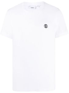 Burberry t-shirt à motif monogrammé - Blanc