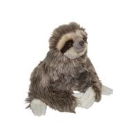 Nature Planet pluche knuffel Luiaard - 30 cm - bruin - knuffeldieren - voor kinderen