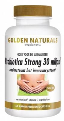 Golden Naturals Supplementen Probiotica Strong 30 Miljard 60Capsules Golden Naturals Supplementen Probiotica Strong 30 Miljard 60Capsules