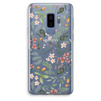 Sweet little flowers: Samsung Galaxy S9 Plus Transparant Hoesje