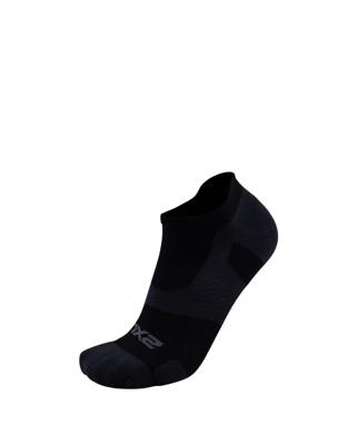 2XU Vectr Light Cushion No Show hardloopsokken Black/Titanium unisex XL