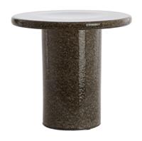Light & Living Bijzettafel 'Tudo' Keramiek, 40cm, kleur Donkerbruin