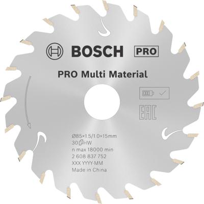 Bosch Accessoires Cirkelzaagblad St Multi Mat 85X15X1.5/1.0X30T - 2608837752