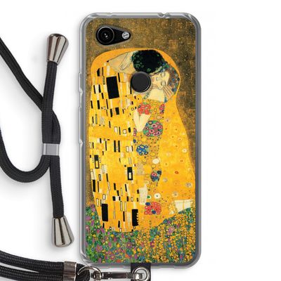 Der Kuss: Pixel 3a Transparant Hoesje met koord