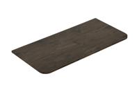 Topblad Wiesbaden Sulora 120x48 cm Afgeronde Hoeken Bruin Eiken