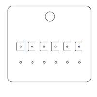Byoux-kaartje type 20 - bxh 85x78 mm