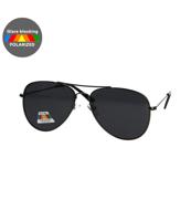 Spectrum polarized zonnebril piloot zwart grijs heren