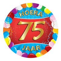 75 jaar verjaardag party viltjes