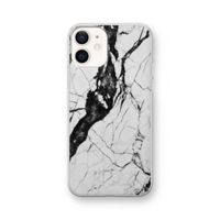 Witte marmer 2: iPhone 12 Transparant Hoesje