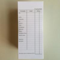 Barkaarten neutraal bedrukt 500 stuks