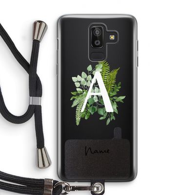 Green Brush: Samsung Galaxy J8 (2018) Transparant Hoesje met koord