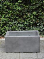Bloembak betonlook light cement 40x20x20 cm.