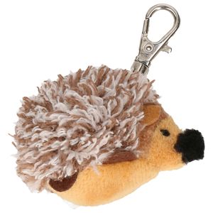 Pluche egel knuffel sleutelhanger 5 cm