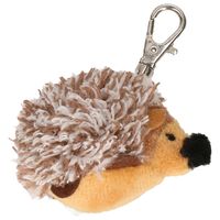 Pluche egel knuffel sleutelhanger 5 cm - thumbnail