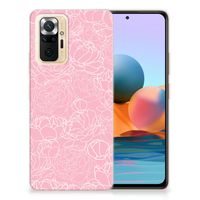 Xiaomi Redmi Note 10 Pro TPU Case White Flowers