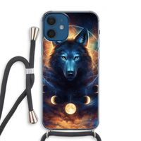 Wolf Dreamcatcher: iPhone 12 Transparant Hoesje met koord