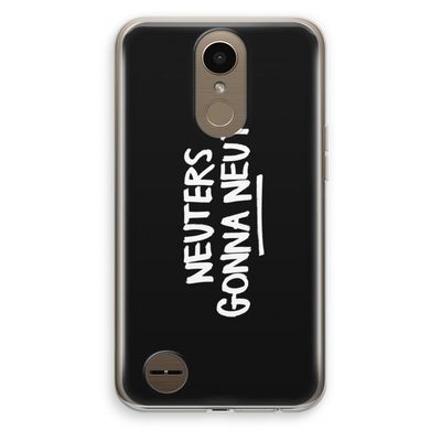 Neuters (zwart): LG K10 (2017) Transparant Hoesje