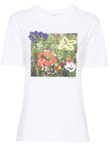 PS Paul Smith t-shirt Wild Flowers - Blanc