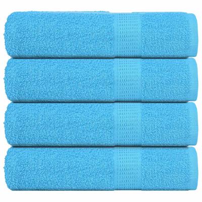 VidaXL Douchehanddoeken 4 st 70x140 cm 360 g/m² 100% katoen turquoise