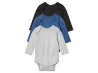 lupilu 3 Baby rompers (86/92, Donkerblauw/blauw/grijs) lupilu 3 Baby rompers (86/92, Donkerblauw/blauw/grijs)