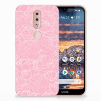 Nokia 4.2 | TPU Case | White Flowers