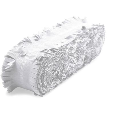 Folat Feest/verjaardag versiering - crepe slingers - wit - 24 mtr - papier - feestartikelen