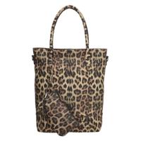 Zebra Trends - Natural Bag Shopper met Rits - Leopard Zebra Trends - Natural Bag Shopper met Rits - Leopard