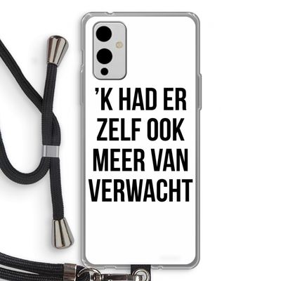 Meer verwacht: OnePlus 9 Transparant Hoesje met koord