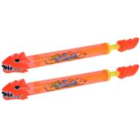 Speelgoed waterspuit draak - 2x - 51 cm - waterpistool - buitenspeelgoed spuit