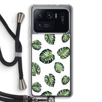 Tropische bladeren: Xiaomi Mi 11 Ultra Transparant Hoesje met koord