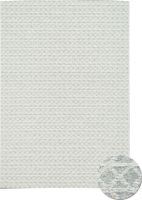 Scandinavisch Vloerkleed Wit Grijs Crassa, 80x150