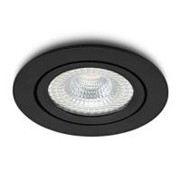 LED-inbouwspot Vivaro zwart 5W interne driver dim-to-warm