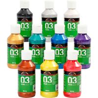 A-color Acrylverf metallic, metallic, diverse kleuren, 10x120 ml/ 1 doos
