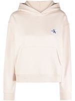 Calvin Klein Jeans hoodie en jersey à patch logo - Tons neutres