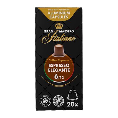 Gran Maestro Italiano Espresso Elegante - 20 koffiecups