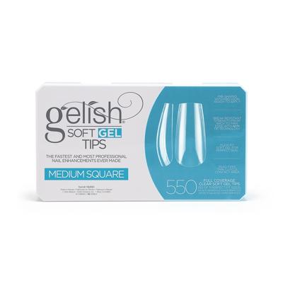 Gelish Soft Gel Tips Medium Square 550St Gelish Soft Gel Tips Medium Square 550St