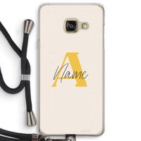 Amber Script: Samsung Galaxy A3 (2016) Transparant Hoesje met koord
