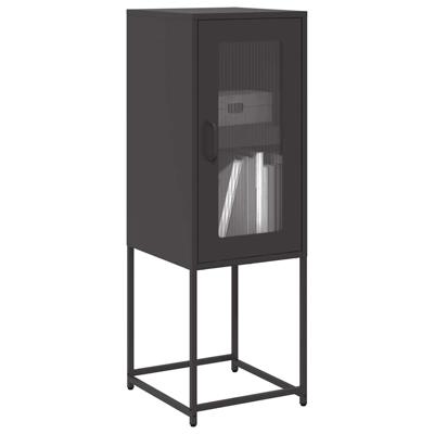 Dressoir 36x39x107 cm koudgewalst staal zwart