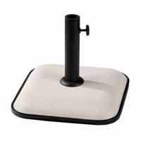 Marbueno Parasol Vierkant Cement 35X35X5,2 cm 11KG Wit Tuin, Zwembad, Terras 10457