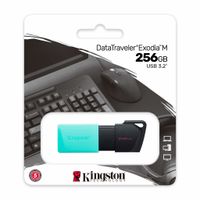 Kingston Technology DataTraveler Exodia M USB flash drive 256 GB USB Type-A 3.2 Gen 1 (3.1 Gen 1) Zwart, Turkoois - thumbnail