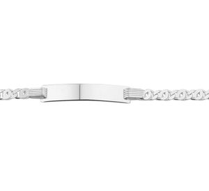 TFT Graveerarmband Zilver Valkenoog Plaat 5,0 mm 16-18 cm