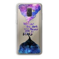 Stars quote: Samsung Galaxy A8 (2018) Transparant Hoesje