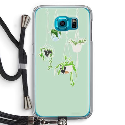 Hang In There: Samsung Galaxy S6 Transparant Hoesje met koord