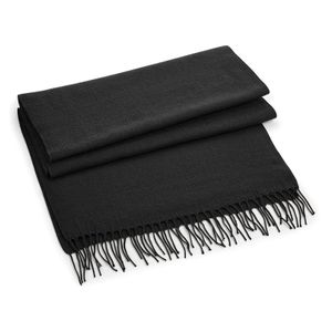 Fijn geweven sjaal zwart voor volwassenen   -
