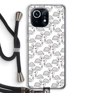 Zwanen: Xiaomi Mi 11 Transparant Hoesje met koord