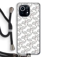 Zwanen: Xiaomi Mi 11 Transparant Hoesje met koord