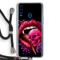 Dodelijk zoet: Samsung Galaxy A20s Transparant Hoesje met koord